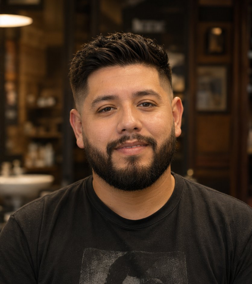 Rodrigo A. después del corte