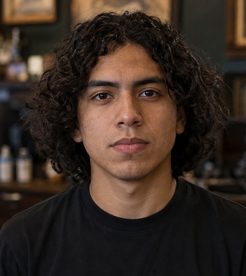 Matías R. antes del corte
